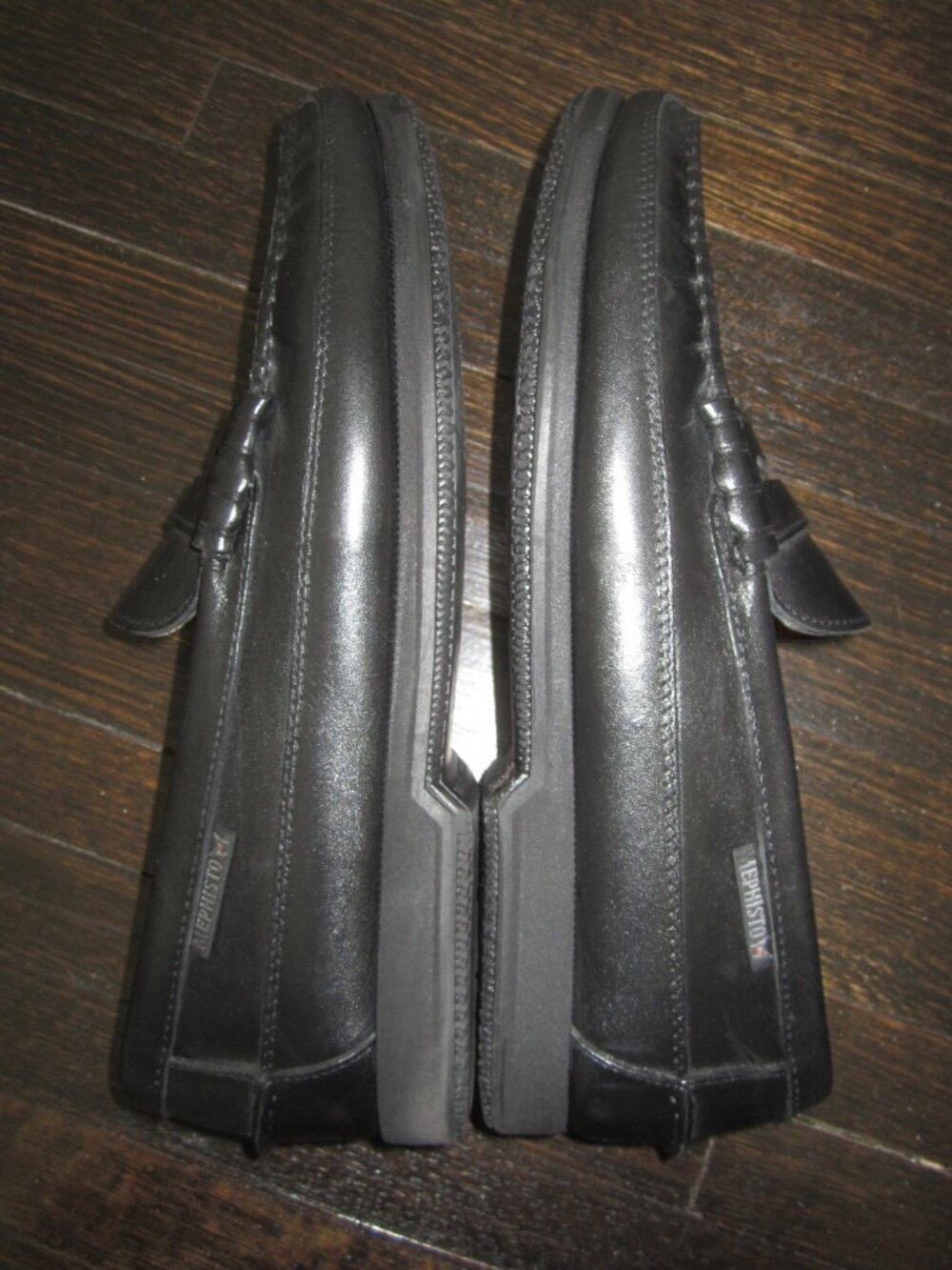 MEPHISTO CAP VERT Black Leather Loafers Shoes Men’s 9 1/2 - Picture 8 of 14